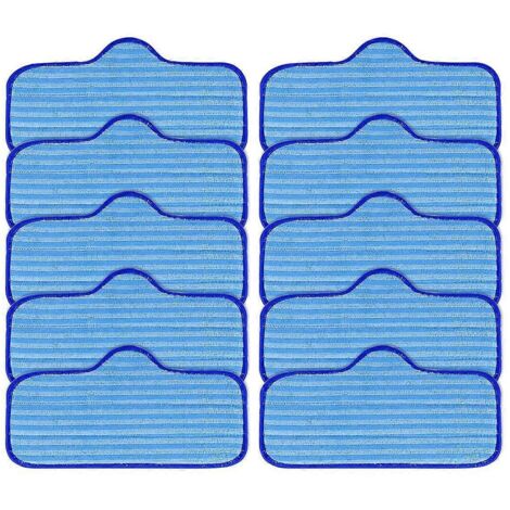 Lot de 10 lingettes en microfibre de qualité supérieure pour nettoyeur vapeur Dupray Neat - Bleu (1/5)