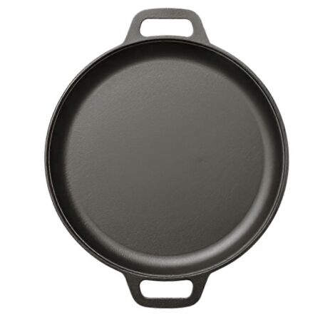 Poêle à frire en fonte pour barbecue et camping, poêle à cuire pour steak, porc et poulet --- (1/5)