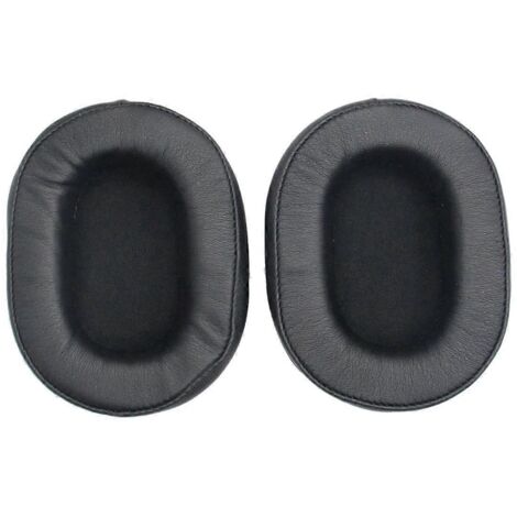 Coussinets d'oreille de rechange pour Audio-Technica ATH-MSR7 M50X M40X SX1 Noir-- (1/5)