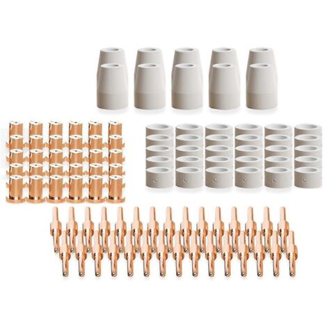 Kit de 100 électrodes et buses de découpe plasma pour PT31 CUT40 50 55-- (1/5)