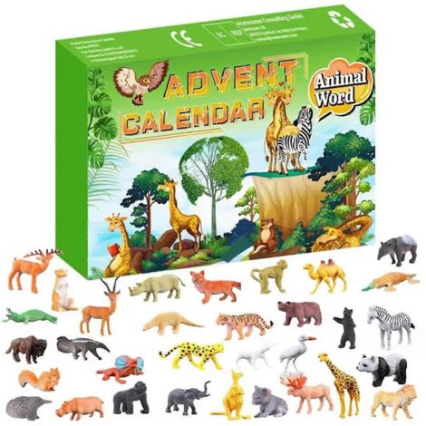 Calendrier de l'Avent 24 animaux - Kit Joyeux Noël (1/5)
