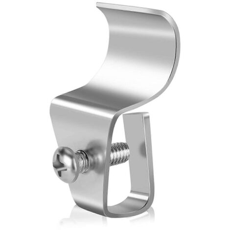 Lot de 10 supports latéraux en vinyle, crochets à clip latéraux en vinyle -- (1/5)