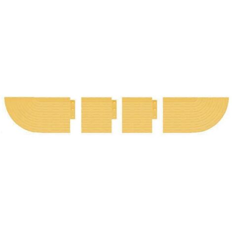 Kit de rampe de seuil de porte antidérapante jaune-- (1/5)