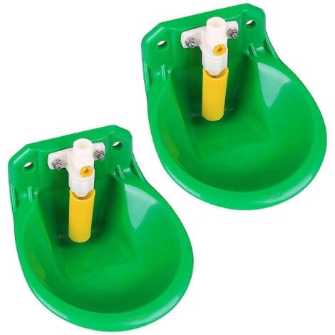 Lot de 2 abreuvoirs pour bétail (moutons, chèvres, etc.) - Fontaine à eau pour l'alimentation des bovins (1/5)