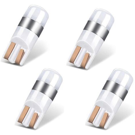 Lot de 4 ampoules LED T10 Canbus 3030 SMD pour feux de stationnement de voiture -