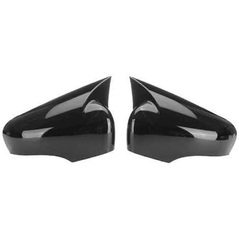 Coque de rétroviseur latéral pour Renault Clio, noir brillant.