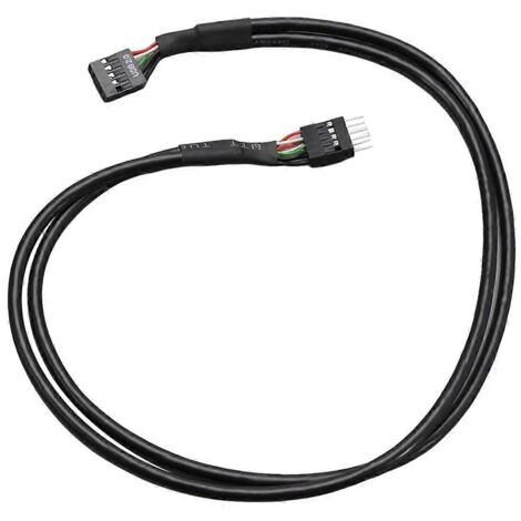 Câble d'extension USB 2.0 mâle vers femelle pour terminal avant du châssis de la carte mère (1/5)