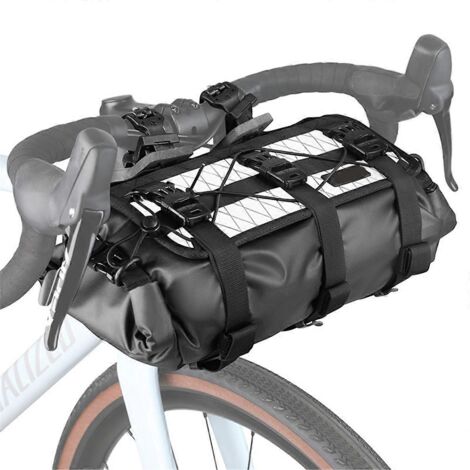 Sacoche de guidon étanche pour vélo, capacité réglable, B-- (1/5)