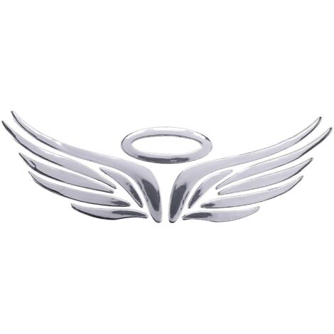 Autocollant décoratif pour emblème de voiture, couleur argent. (1/5)