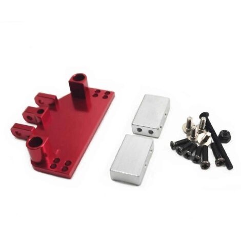 Support de biellettes de direction avant rouge pour servo MN86 MN128 (1/5)