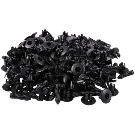Rivets en plastique à trou de 7 mm, clips de fixation pour pare-chocs de voiture, 100 pièces