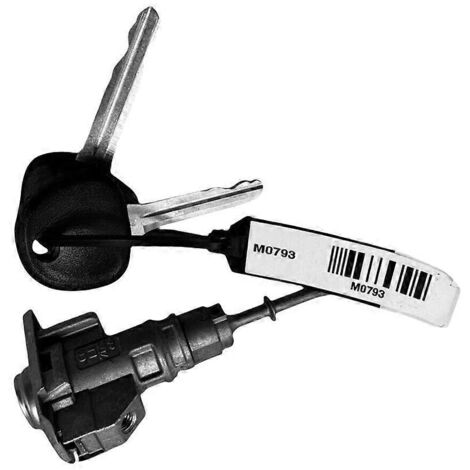 Cylindre de serrure de porte avant gauche avec 2 clés 81970-2BA00 pour Hyundai - Argent - (1/5)