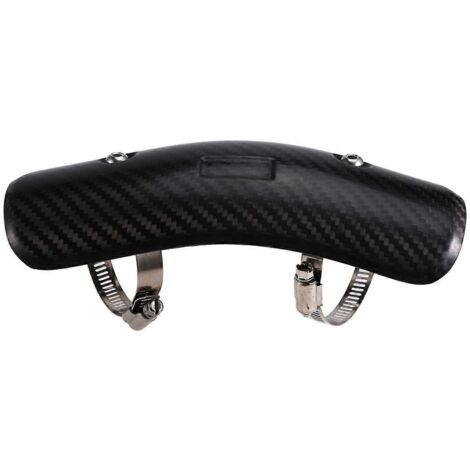 Protection du tuyau de raccordement central du silencieux d'échappement de moto-- (1/5)