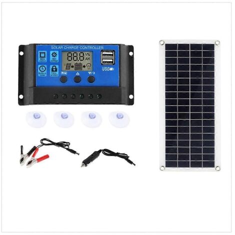 Panneau solaire 15W 12-18V Cellule solaire pour téléphone et camping-car A-- (1/5)