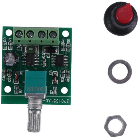 Contrôleur de vitesse pour moteur CC (PWM) 1803BK Interrupteur de commande réglable-- (1/5)