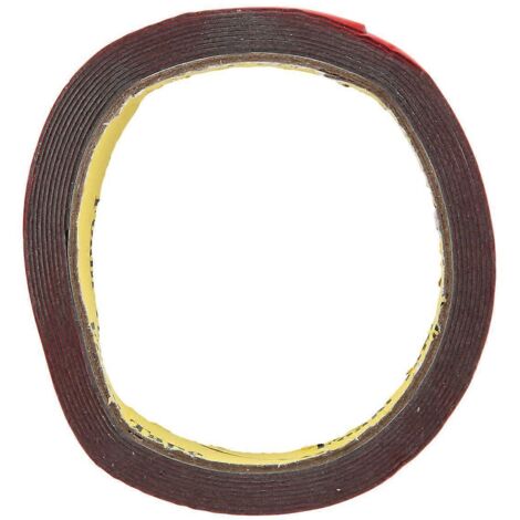 Rouleau de ruban adhésif double face permanent en mousse, rouge 15 mm-- (1/5)