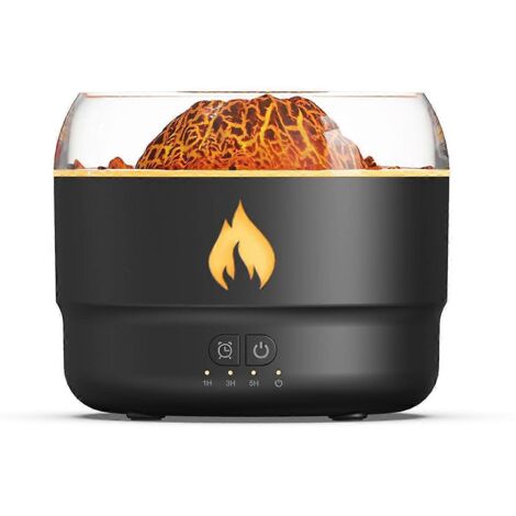 Diffuseur d'huiles essentielles pour la maison avec minuterie et humidificateur noir-- (1/5)