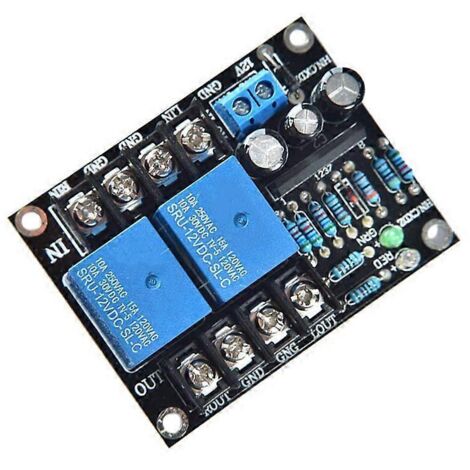 Circuit imprimé double canal pour haut-parleur UPC1237 DC 12-24V avec délai de mise en sourdine au démarrage (1/5)