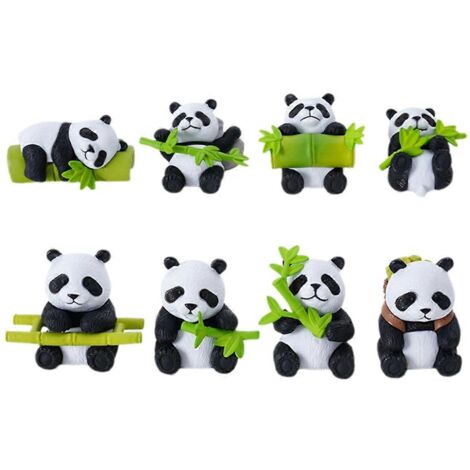 Poupées végétales en bois du Brésil, adorables poupées panda -- (1/5)