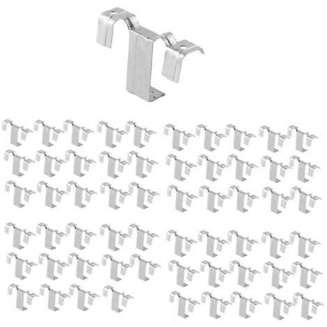 60 clips de guidage d'eau photovoltaïques de 30 mm en acier inoxydable (1/5)