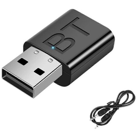 Kit voiture émetteur-récepteur Bluetooth 5.0 avec indicateur LED et adaptateur USB (1/5)