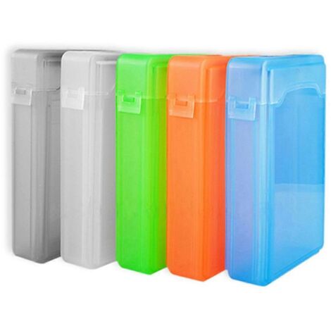 Lot de 5 boîtiers pour disque dur 3,5 pouces, étuis rigides en polypropylène (PP) - (1/4)
