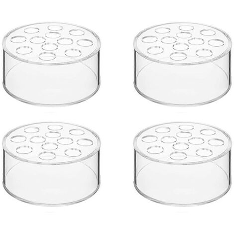 Lot de 4 vases ronds transparents pour centres de table. (1/5)