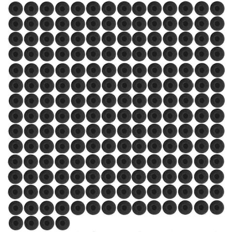 200 embouts de rechange pour écouteurs intra-auriculaires, en mousse souple noire. (1/5)