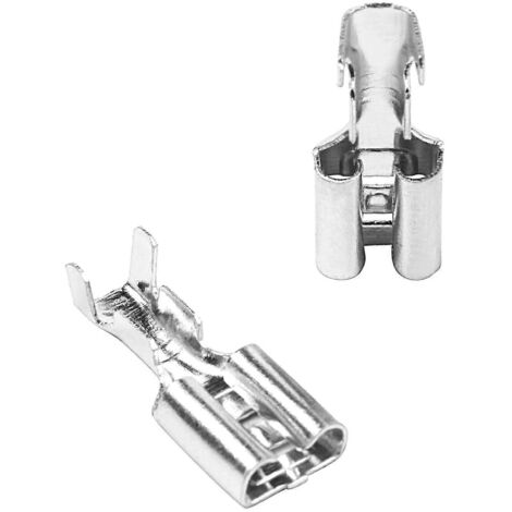 Cosse à sertir femelle non isolée 100 x 6,3 mm, pas de 2,5 mm² (1/5)