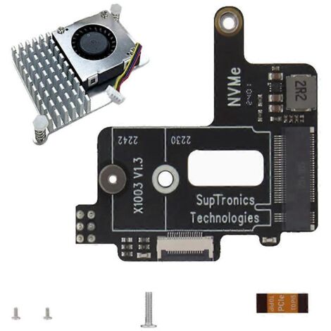 Carte d'extension PCIe X1003 avec ventilateur pour carte d'extension-- (1/5)