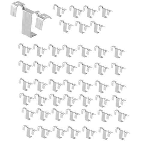50 clips de guidage d'eau photovoltaïques de 30 mm en acier inoxydable (1/5)