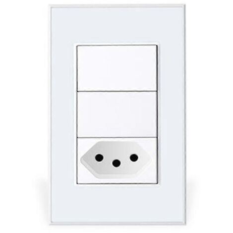 Prise connectée Tuya Zigbee Brésil 10A avec interrupteur et fiche UE (1/5)