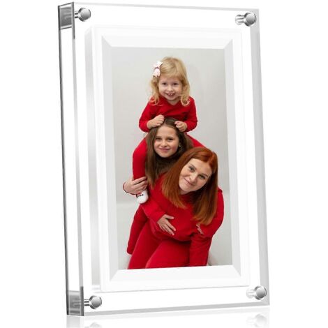 Nouveau cadre photo numérique transparent en acrylique de 7 pouces -- (1/5)