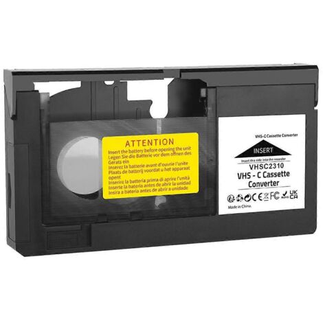 Convertisseur de cassette C pour VHS--