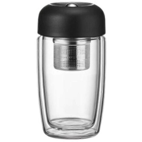 Tasses en verre épais anti-brûlure, étanches et anti-fuites, 320 ml, B-- (1/5)