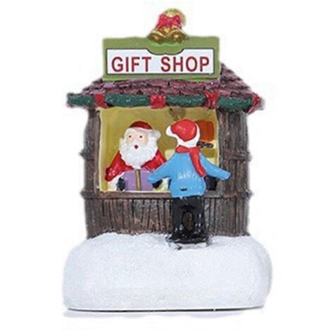 Petite maison de Noël en résine - Cadeau de Noël pour enfants A-- (1/5)