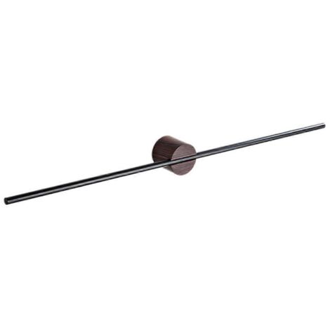 Porte-serviettes minimaliste en noyer, porte-serviettes de salle de bain 60 cm (1/5)