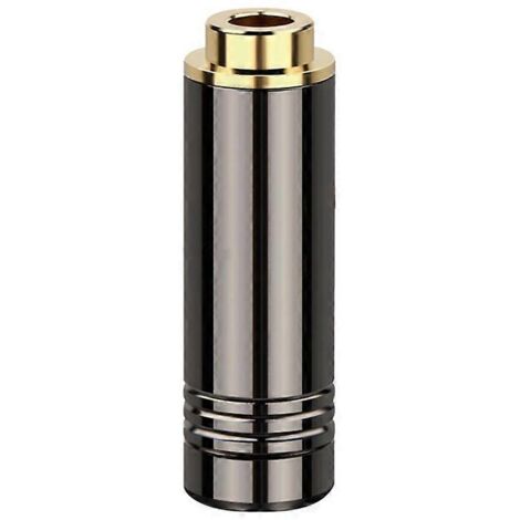 Adaptateur jack audio femelle 4,4 mm à 5 pôles en métal pour casque audio, noir. (1/5)