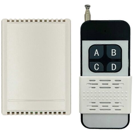 Module récepteur relais 433 MHz 12 V 24 V + émetteur RF portée 200 m (1/5)
