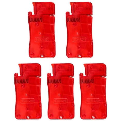 Enfile-aiguille automatique pour couture à la main, rouge, lot de 5. (1/5)
