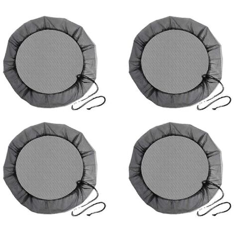 Couvercle de protection en maille pour récupérateur d'eau de pluie de jardin extérieur de 85 cm (1/5)