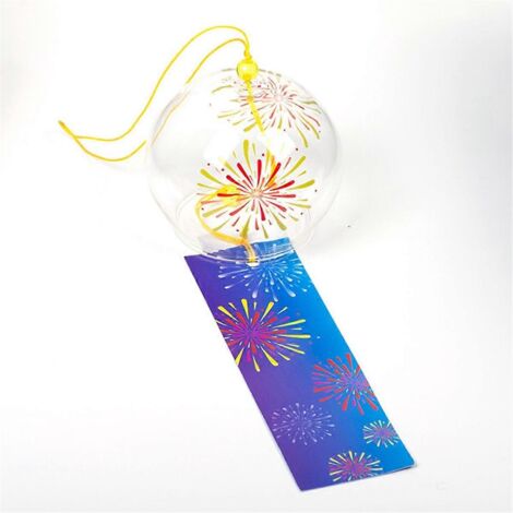 Carillon éolien japonais en verre, décoration de sonnette pour chambre ou maison, motif cerf. (1/5)