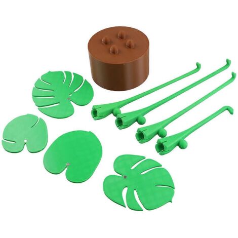 Plante Monstera - Ensemble de sous-verres - Impression 3D - Feuilles attachées A-- (1/5)