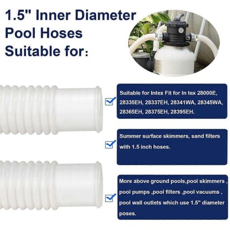 Tuyau de remplacement 5 Tuyaux de pompe de filtration pour 28337EH-- (1/5)
