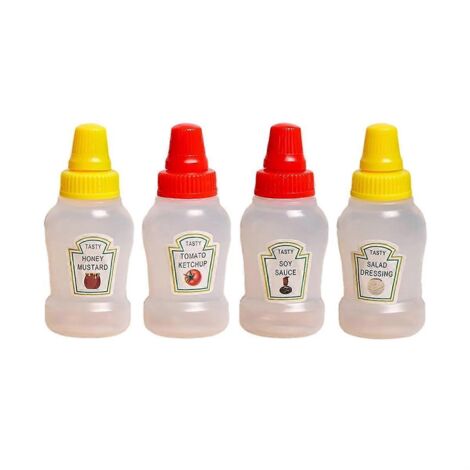 Mini bouteilles de ketchup pour accessoires de boîtes à bento, mini bouteilles de condiments (1/5)
