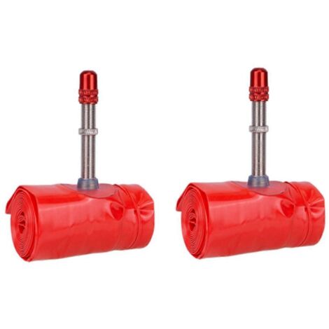 Chambre à air en TPU avec valve Schrader métallique pour vélo (1 paire) (1/5)