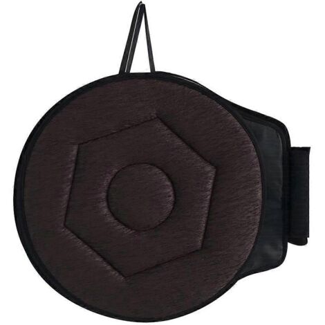 Coussin de siège pivotant à 360°, coussin de siège marron de 40 cm (15,7 po) (1/5)