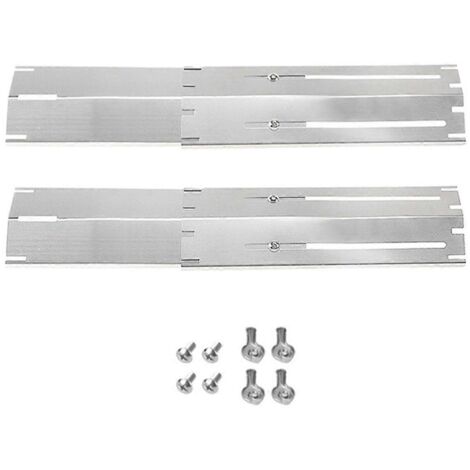 Plaque chauffante réglable en acier inoxydable pour barbecue à gaz (lot de 2)