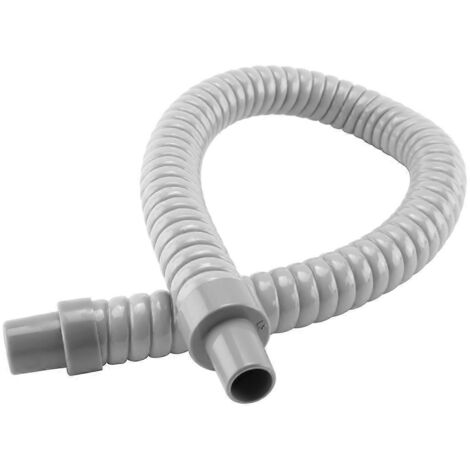 Tuyau d'évacuation d'eau en plastique gris de 60 cm de long pour climatiseur (1 pièce) (1/5)