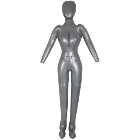 Modèle gonflable féminin grandeur nature avec bras, accessoire de vitrine -- (1/5)